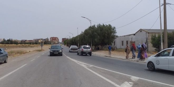 Sidi Bel Abbés : enfin un trottoir pour les étudiants de l’ITMA
